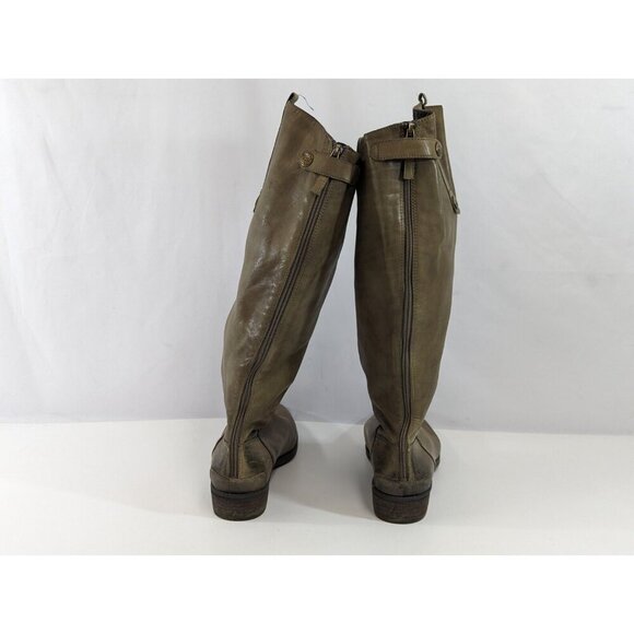 Sam Edelman Knee High Leather Boots Zip-Up Low Heel Women's US Size 9.5 - Picture 7 of 16